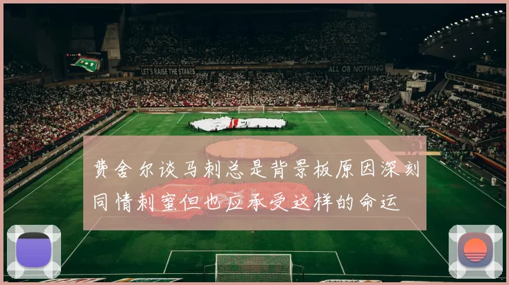 费舍尔谈马刺总是背景板原因深刻同情刺蜜但也应承受这样的命运